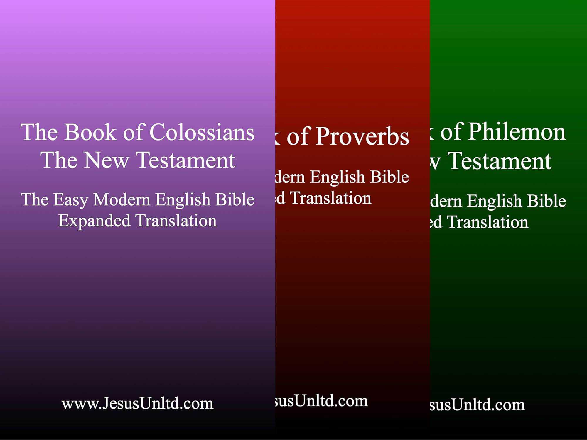 Easy Modern English Bible - Expanded Translation