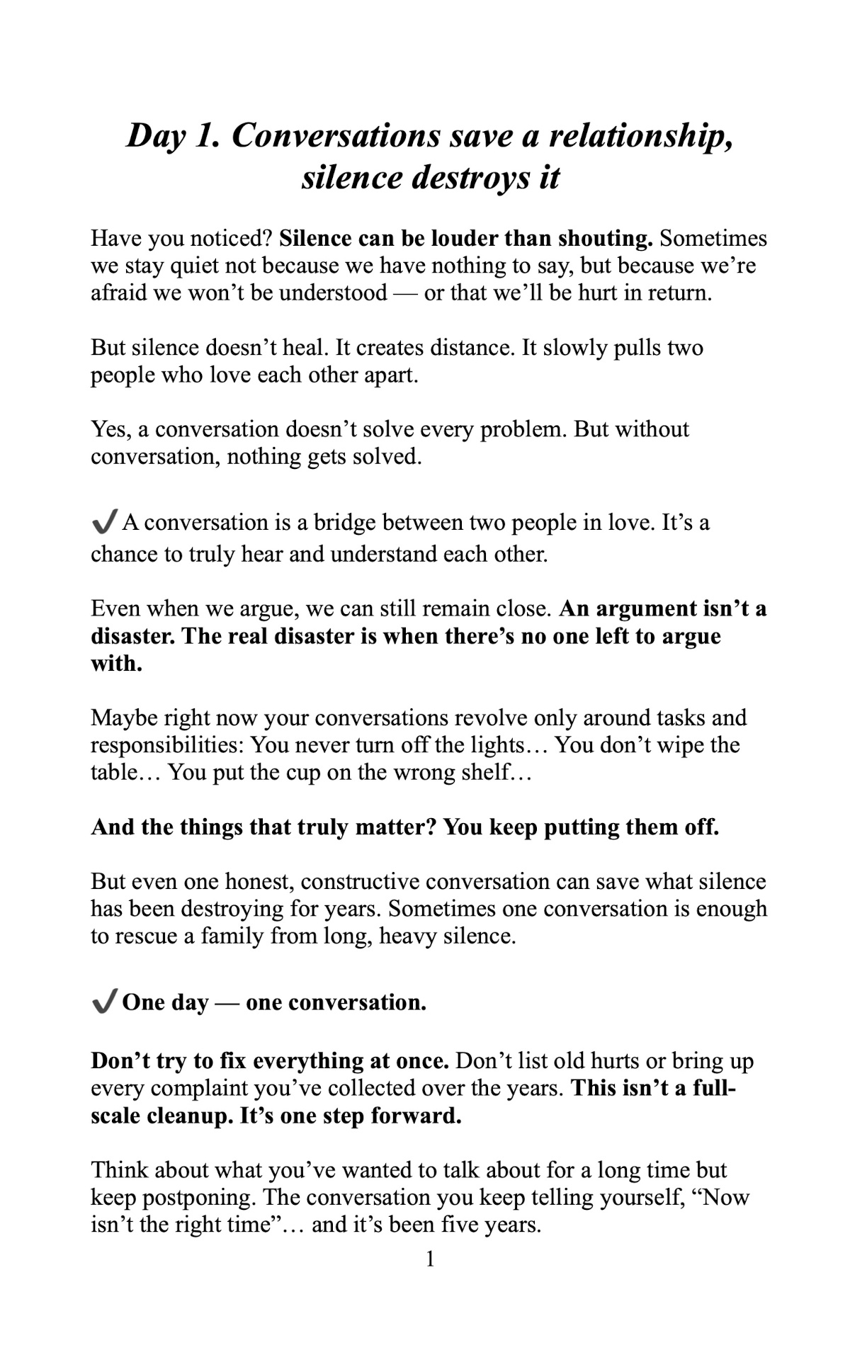 The First Love - A 40-Day Journey to Fall in Love with Each Other Again