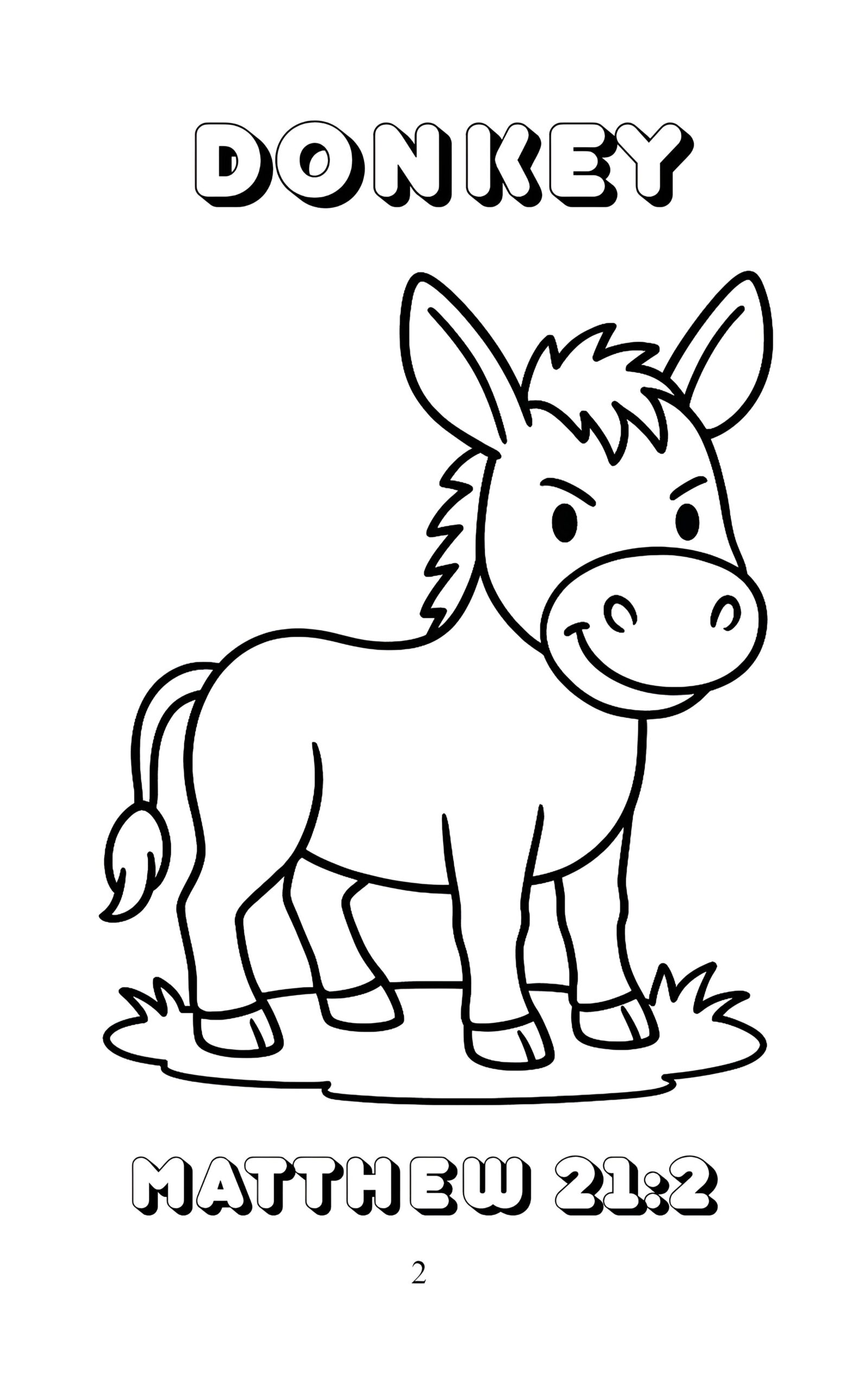 Animals, Birds, Fish & Nature in the New Testament - A Fun Coloring Book for Kids Ages 3-7 - 42 Coloring Pages