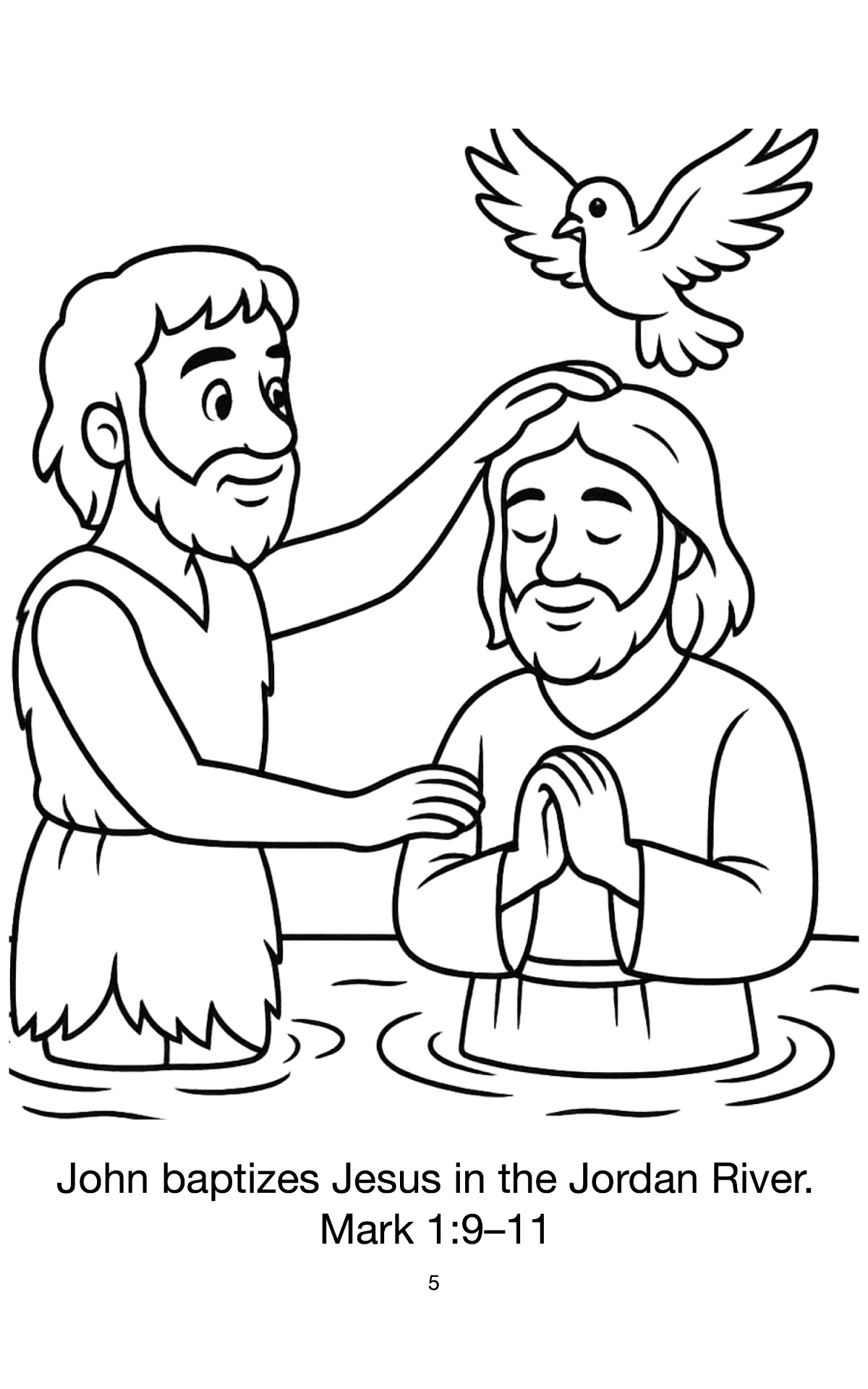 The Gospel of Mark - A Fun Coloring Book for Kids Ages 6-9 - 40 Coloring Pages